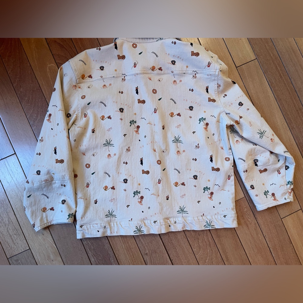 Alexandra Bueno Adventurer whimsical animal Jacket Size Medium Anthropologie - Picture 16 of 16